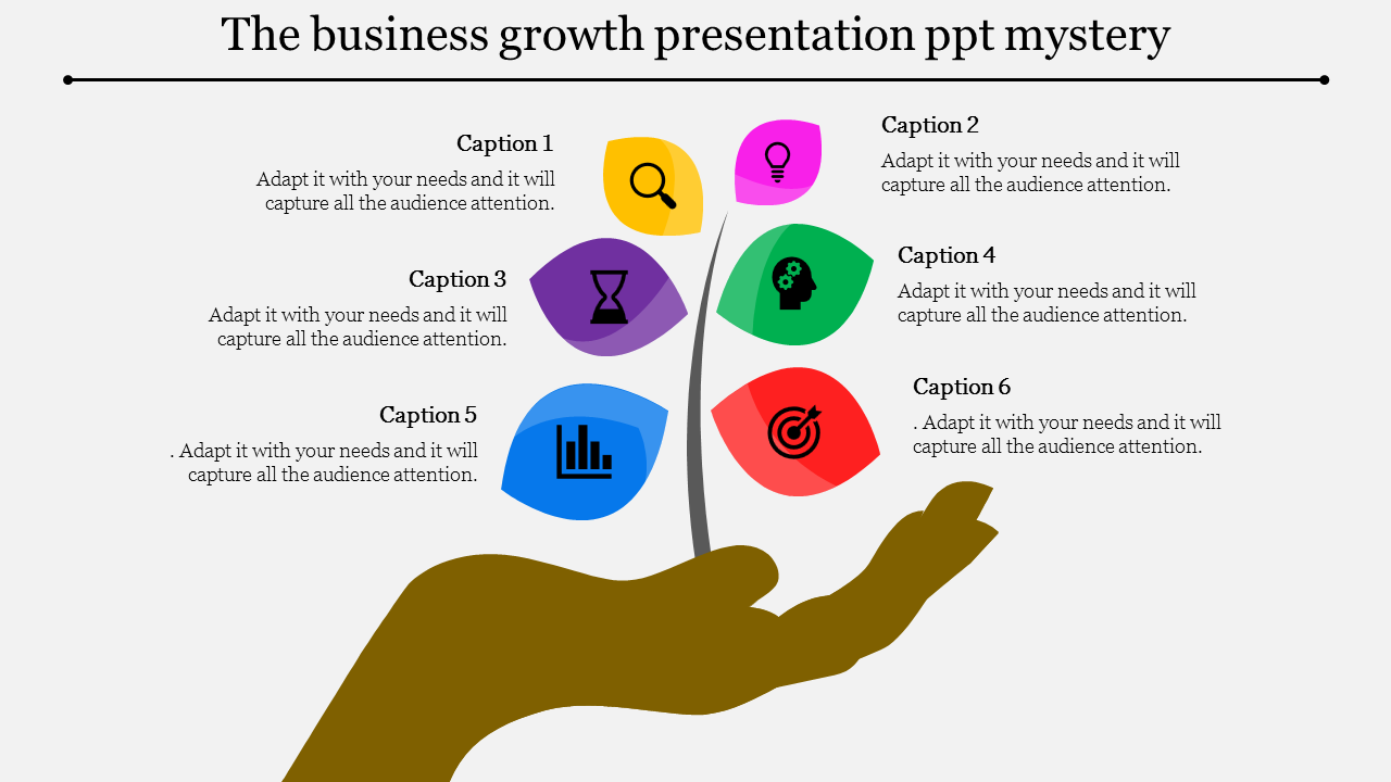 Colorful Business Growth Presentation PPT Slide Design